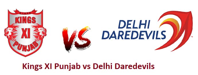 Delhi daredevils Vs Kings XI Punjab