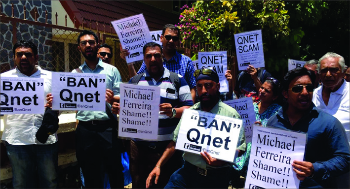 QNet protest