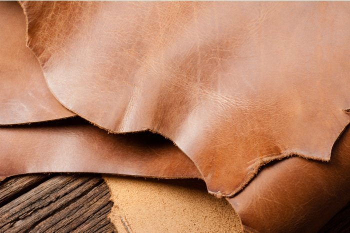 materials such as genuine leather